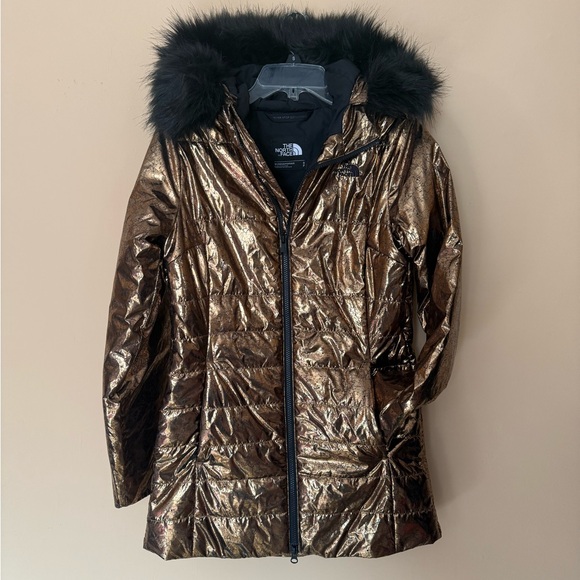 NWOT $399 THE NORHT FACE Women S Harway Insulated Parka Jacket Metallic copper - Picture 10 of 14